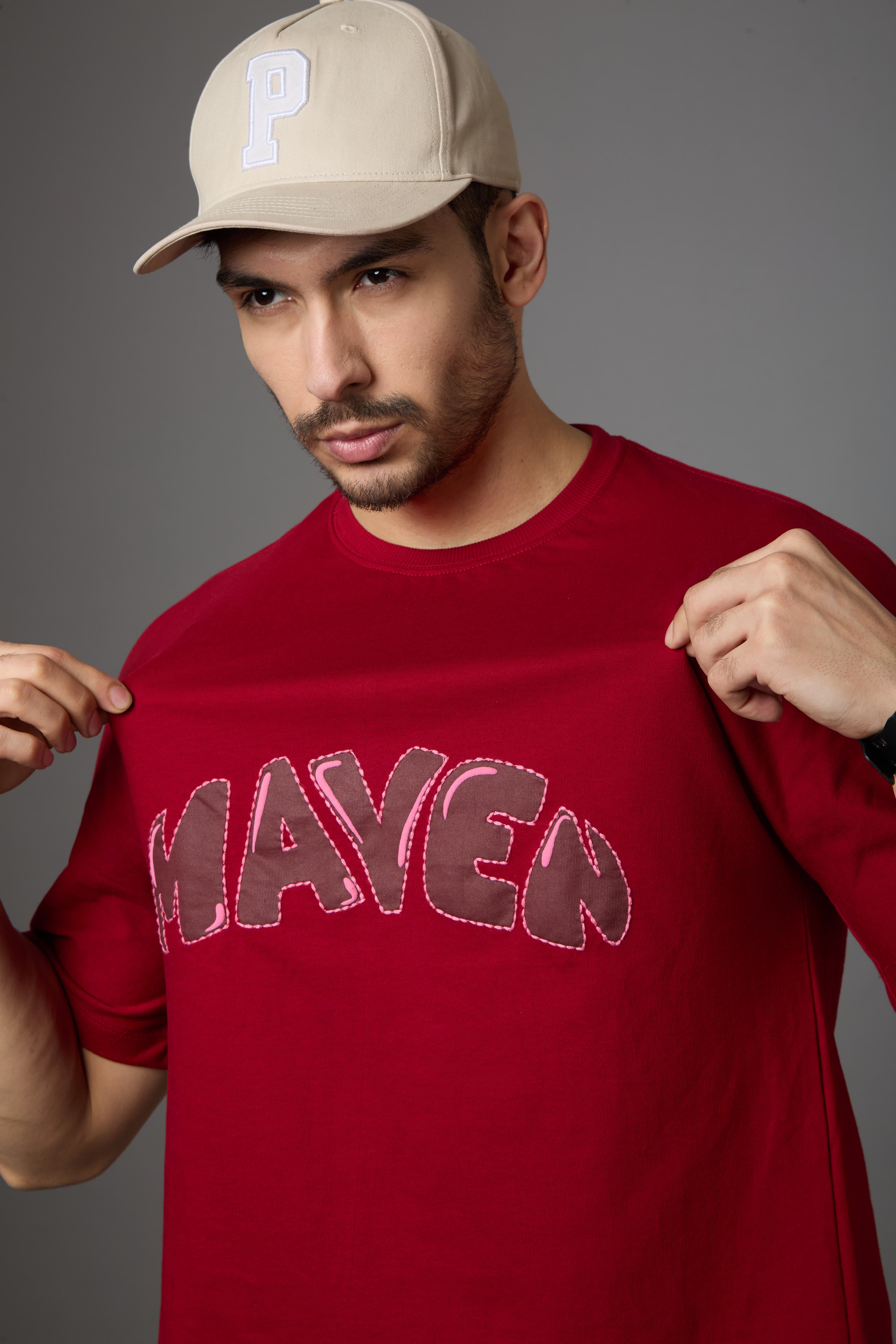 The Maven Tee - Maroon