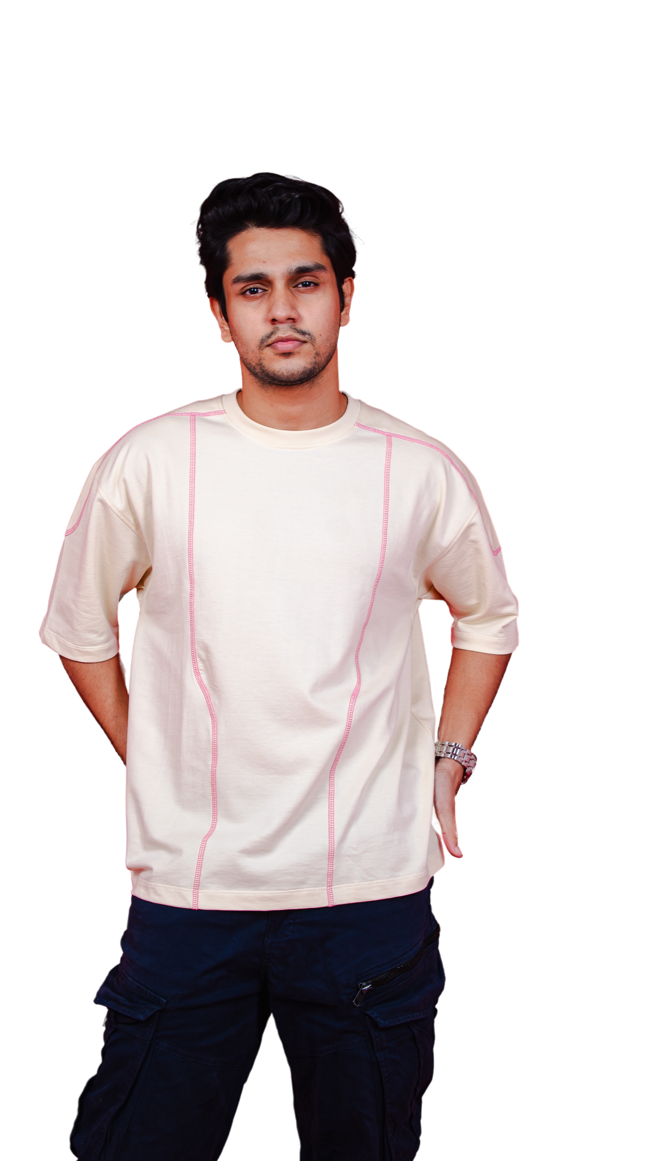 “BLOOD-STITCHED” — RAGLAN CUT & SEWN TEE